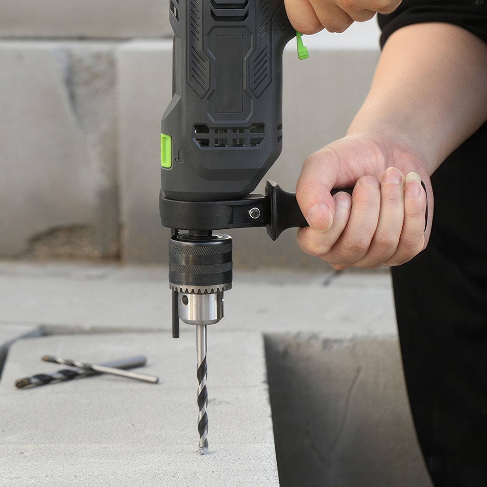 5A Variable Speed Hammer Drill, 1/2" Chuck, 105-Piece Accessory Set