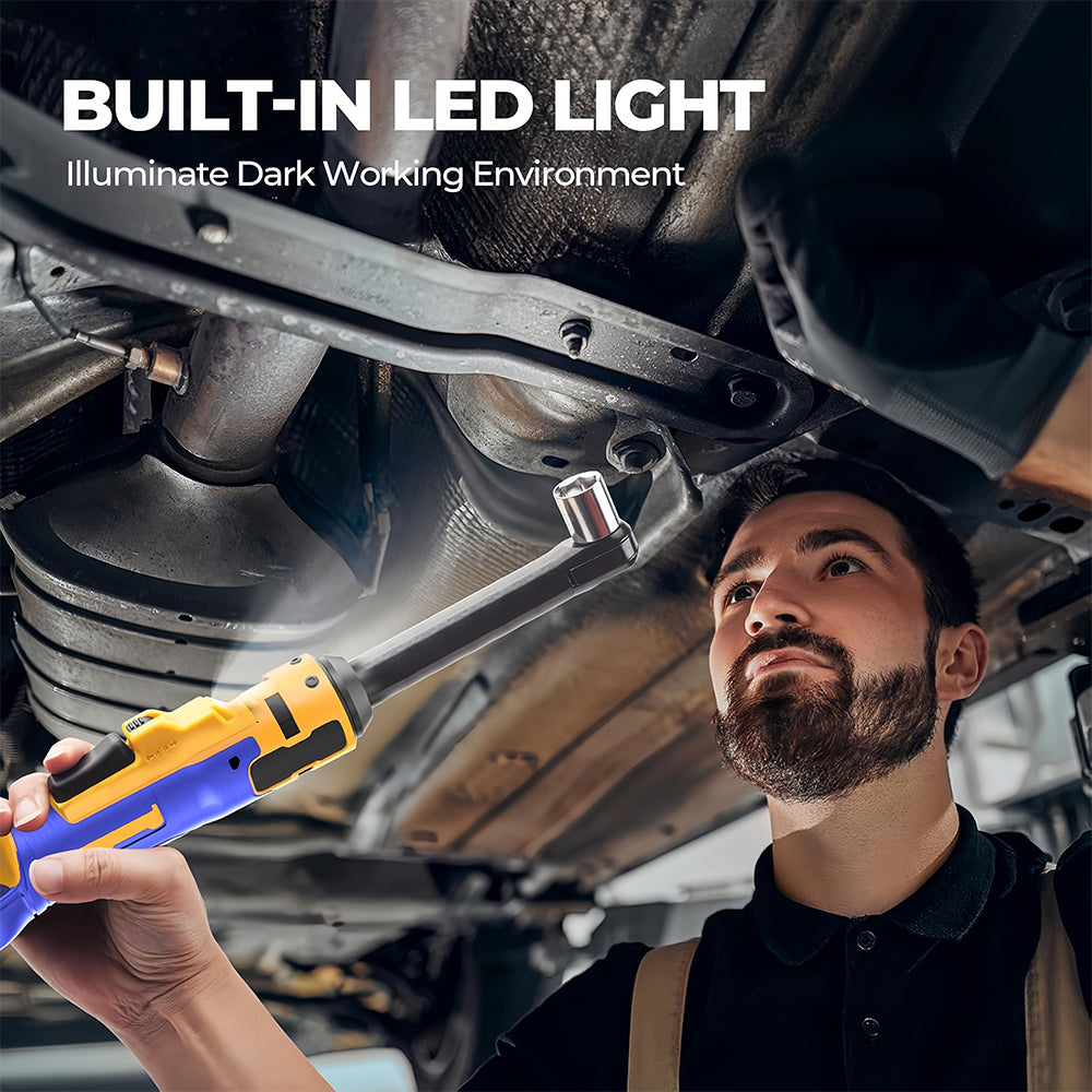 Cordless Ratchet Wrench 60 Ft lbs 6 Extended