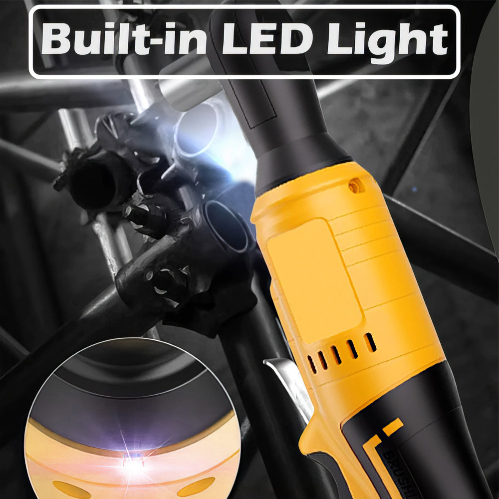 Cordless Ratchet Wrench Brushless 20V Battery 75 Ft lbs Torque