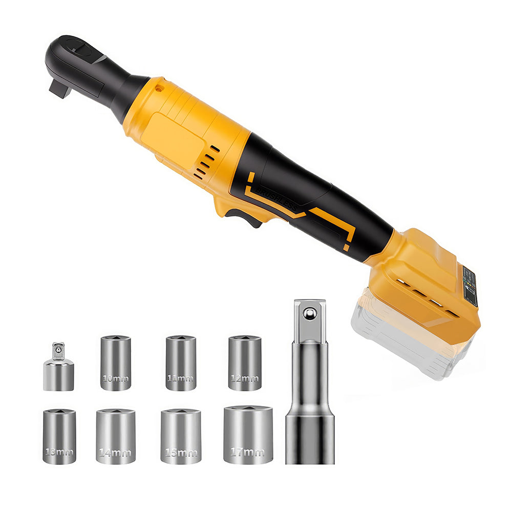 3/8" Cordless Brushless Ratchet Wrench, 75 Ft-lbs, Mil-waukee 18V Compatible