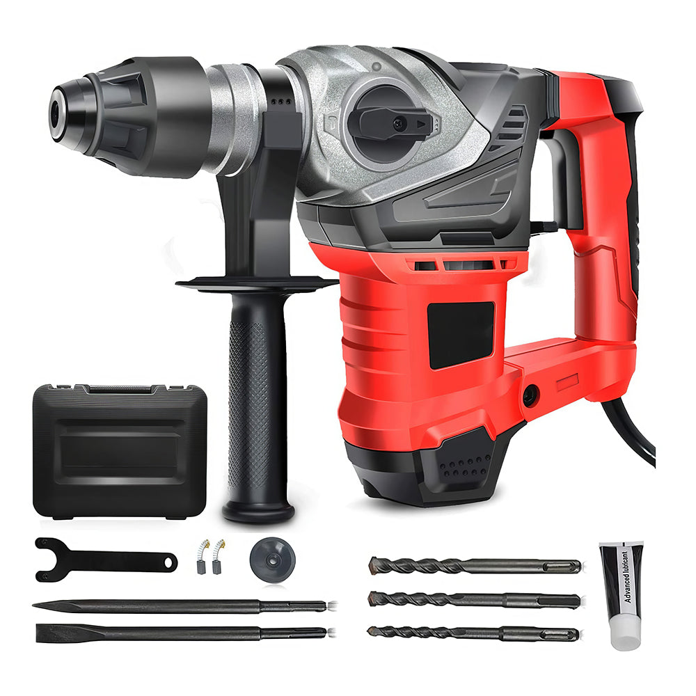 13A SDS-Plus 1-1/4" Rotary Hammer Drill with Vibration Control & Safety Clutch