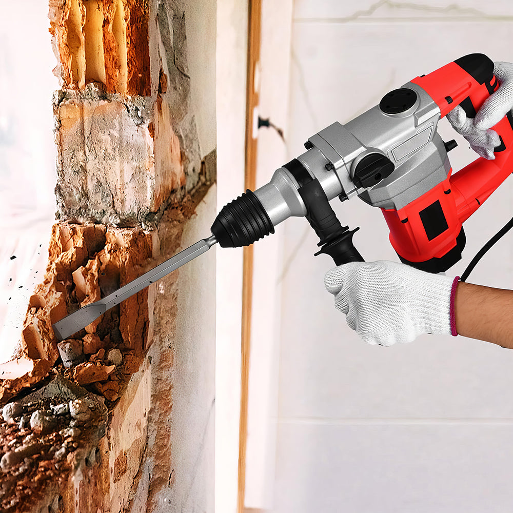13A SDS-Plus 1-1/4" Rotary Hammer Drill with Vibration Control & Safety Clutch