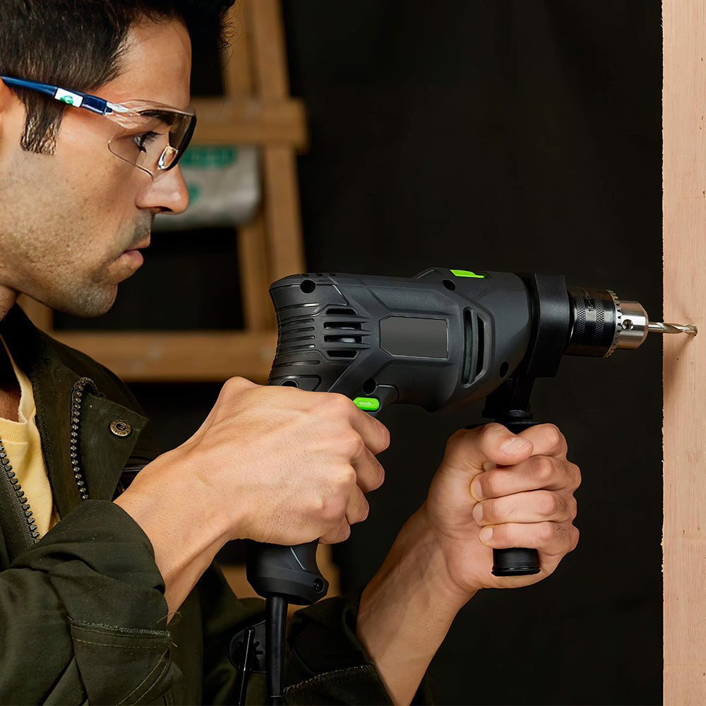 5A Variable Speed Hammer Drill, 1/2" Chuck, 105-Piece Accessory Set