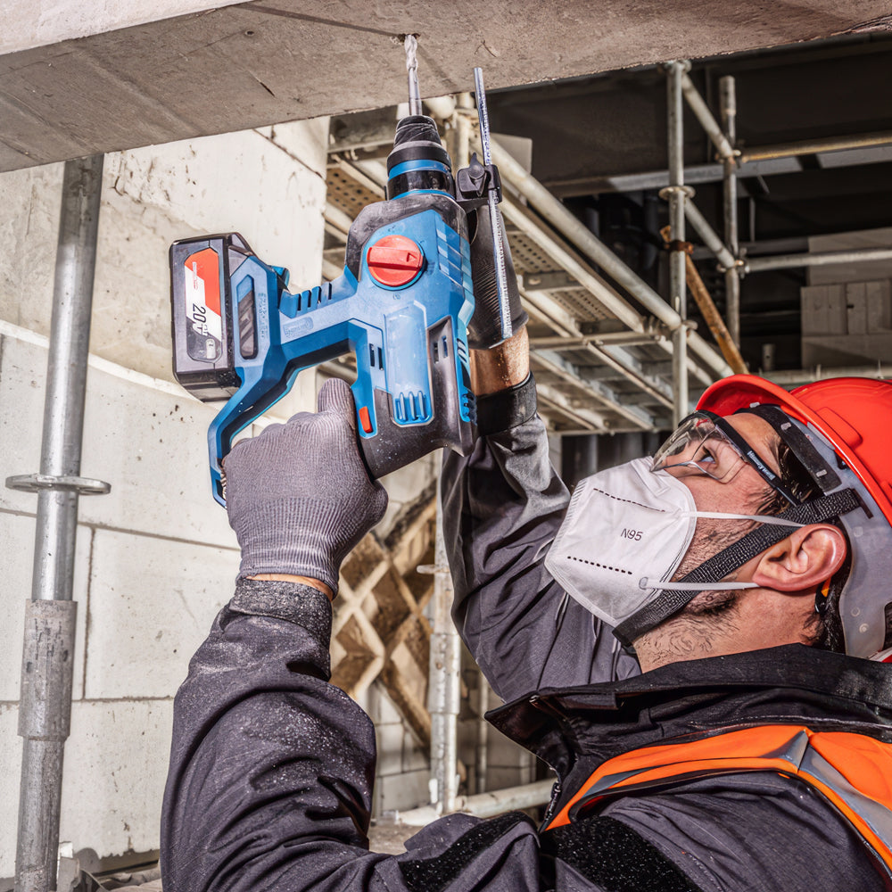 Cordless 20V SDS-Plus Rotary Hammer, 2.1J Impact, 4-Mode with Battery Kit