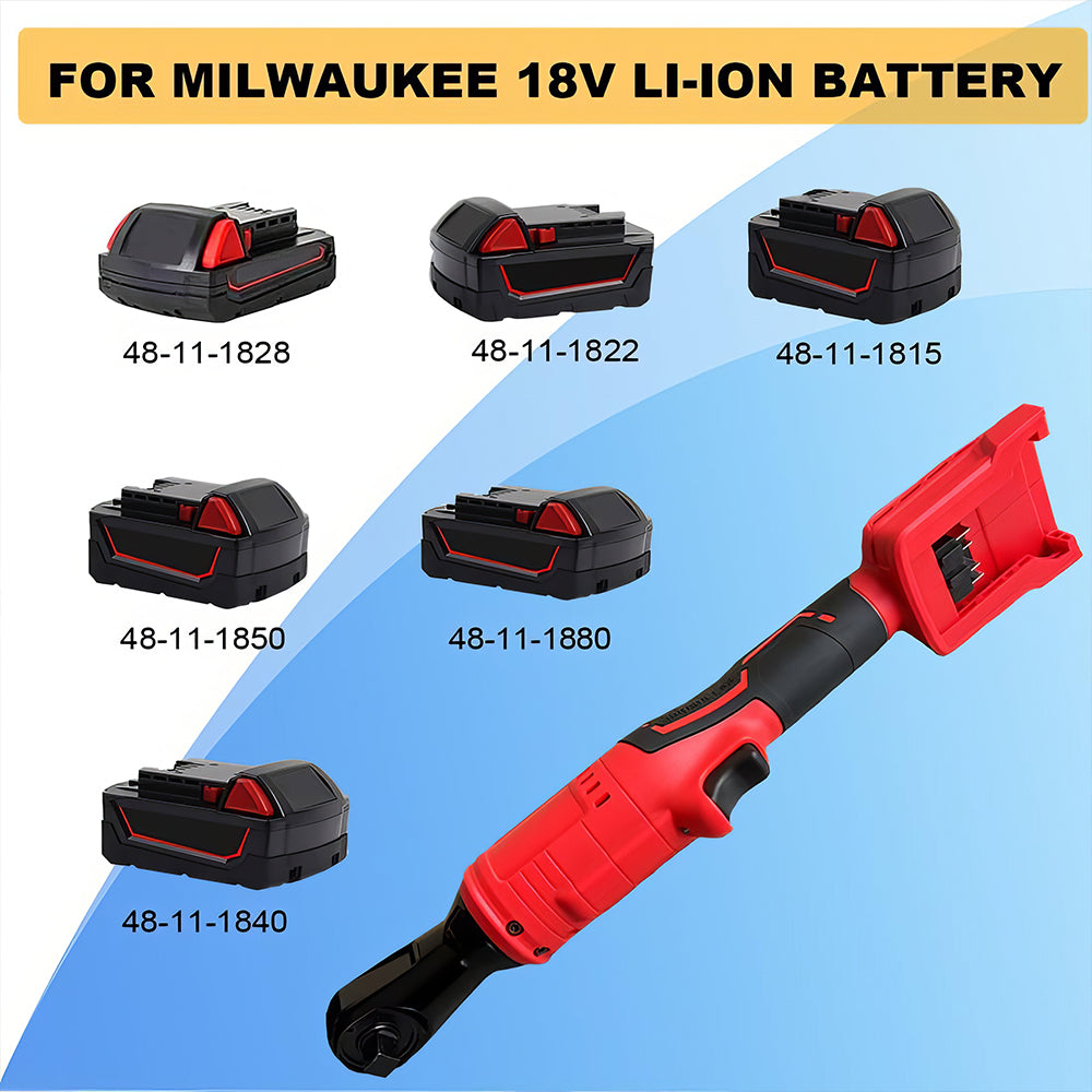 3/8" Cordless Brushless Ratchet Wrench, 75 Ft-lbs, Mil-waukee 18V Compatible