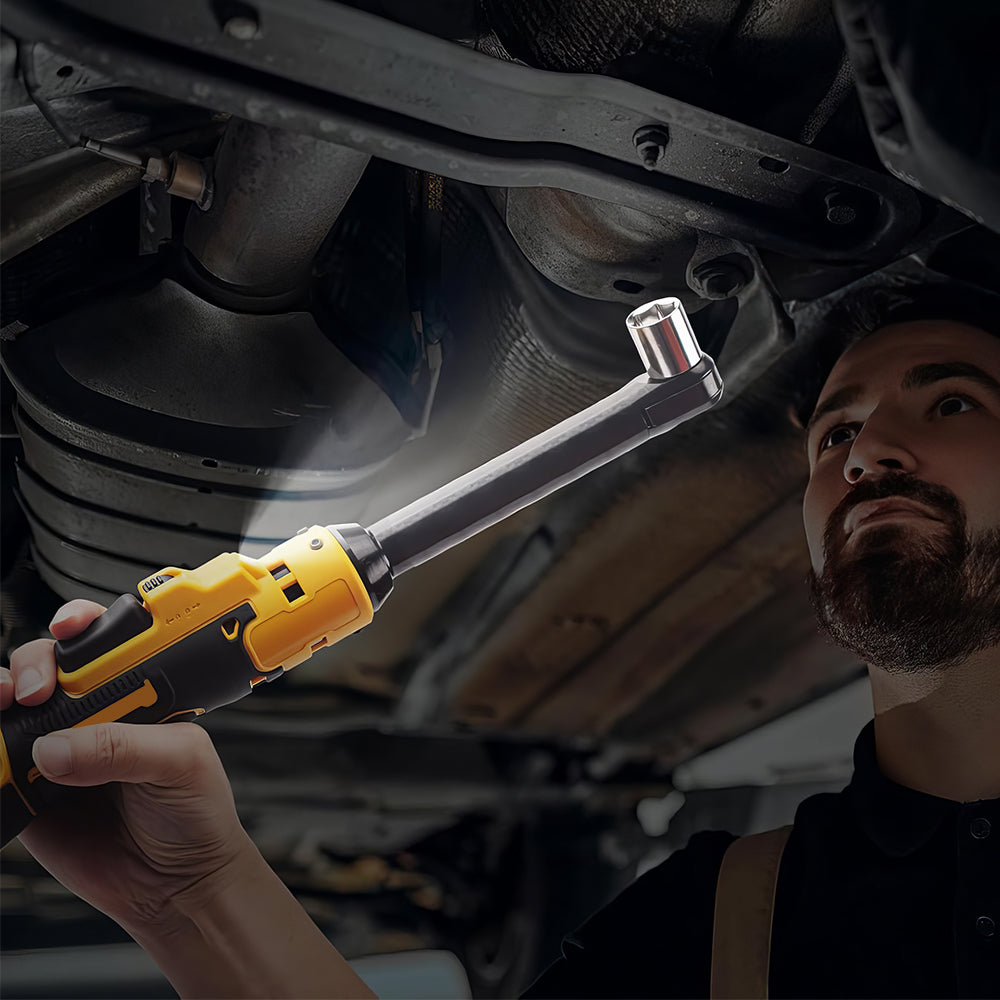 3/8" Cordless Ratchet Wrench, 60 Ft-lbs, Compatible with Dewalt 20V MAX