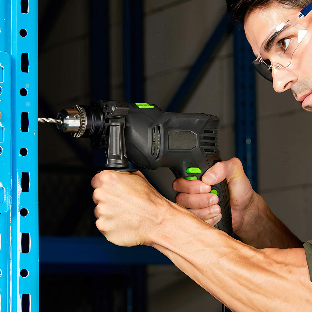 5A Variable Speed Hammer Drill, 1/2" Chuck, 105-Piece Accessory Set