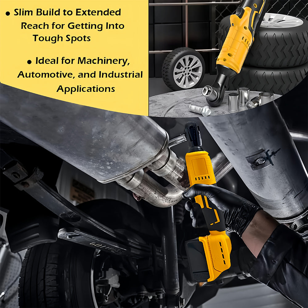 Cordless Ratchet Wrench Brushless 20V Battery 75 Ft lbs Torque