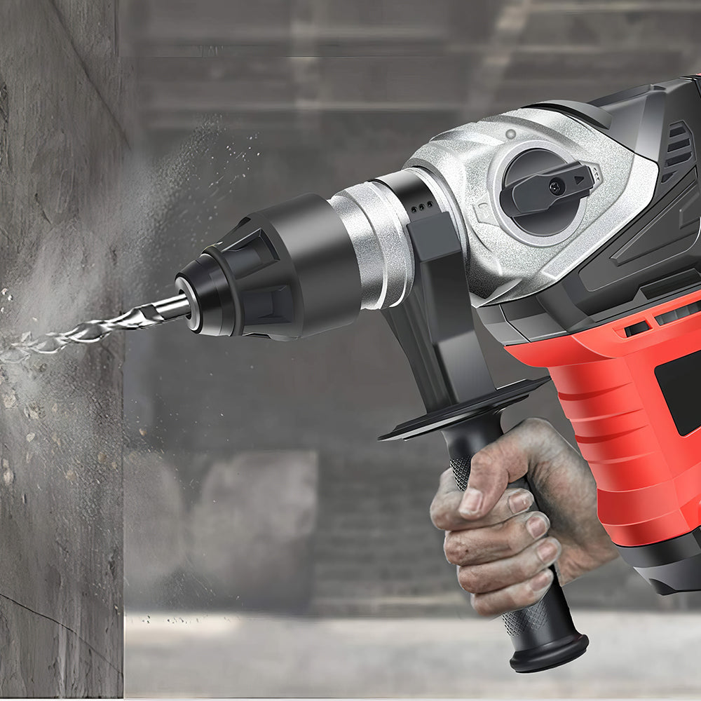 13A SDS-Plus 1-1/4" Rotary Hammer Drill with Vibration Control & Safety Clutch
