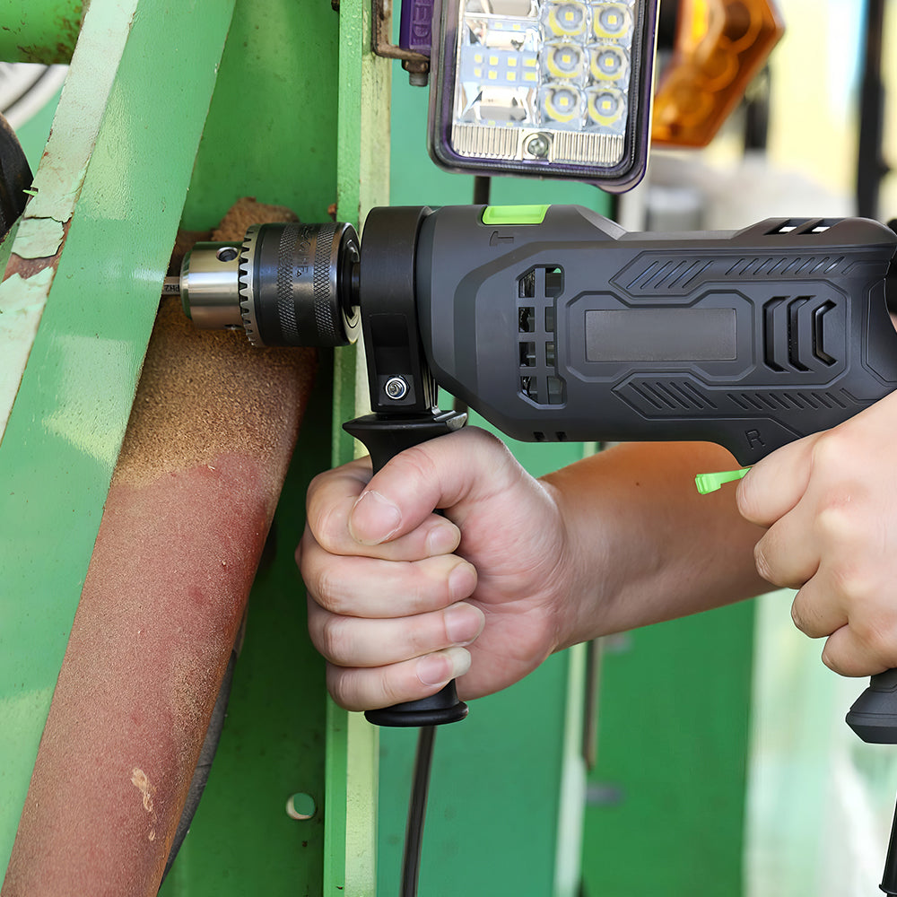 5A Variable Speed Hammer Drill, 1/2" Chuck, 105-Piece Accessory Set