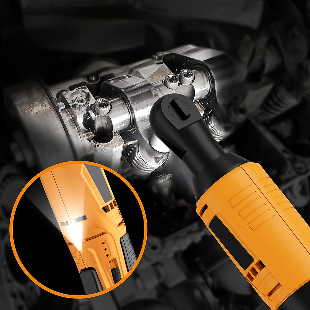 3/8" 12V Cordless Ratchet Wrench Kit, 40 Ft-lbs, Battery & Charger Included